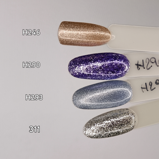 MONOCOLORE GLITTER unghie finte press on personalizzate