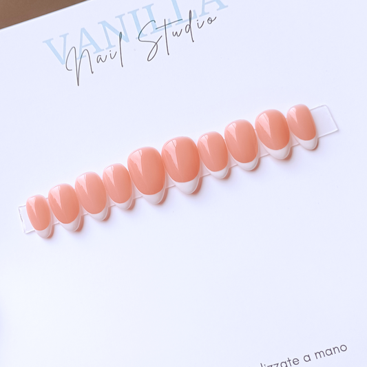 FRENCH MANICURE BIANCA unghie finte press on