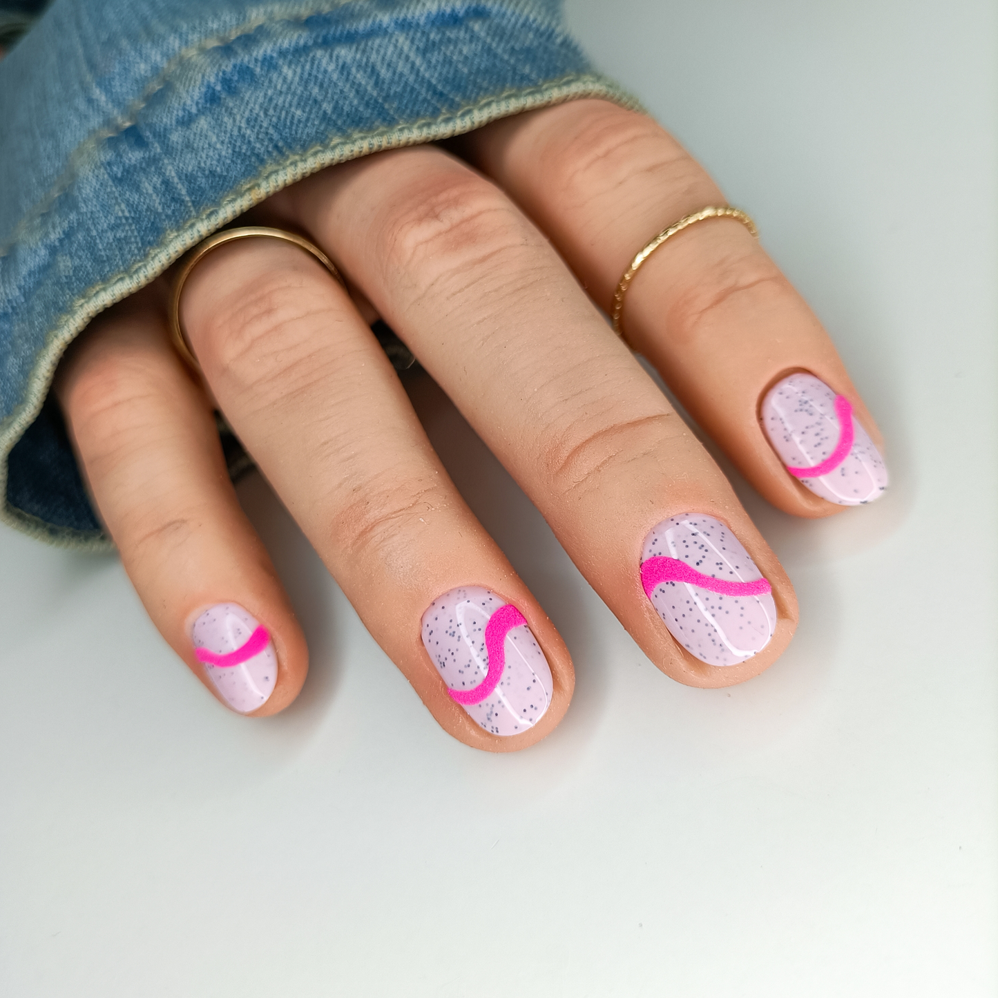 LYRA unghie finte press on rosa