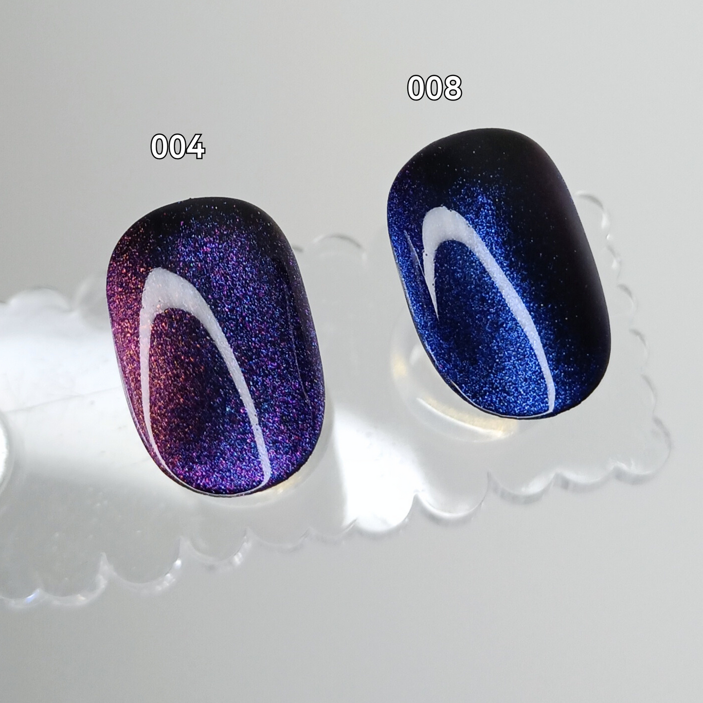 MAGIC CAT EYE - unghie finte press on nero con effetto cat eye