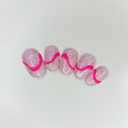 LYRA unghie finte press on rosa